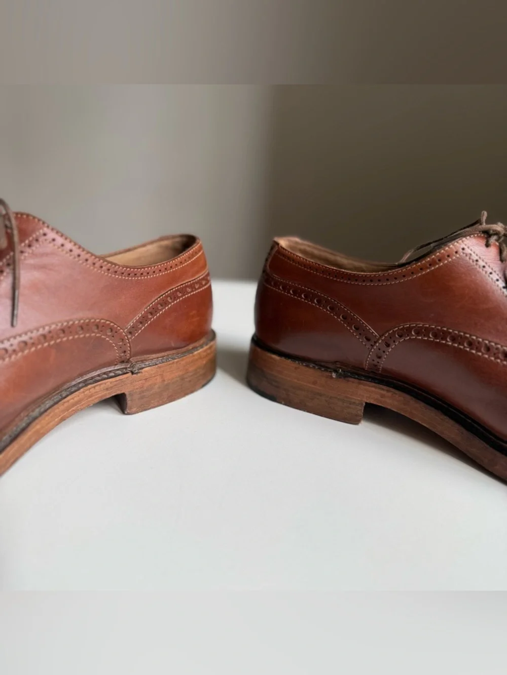 To Boot New York Derrick 9 1/2 Hand Made Italy Brown Leather Oxford Dress Shoes